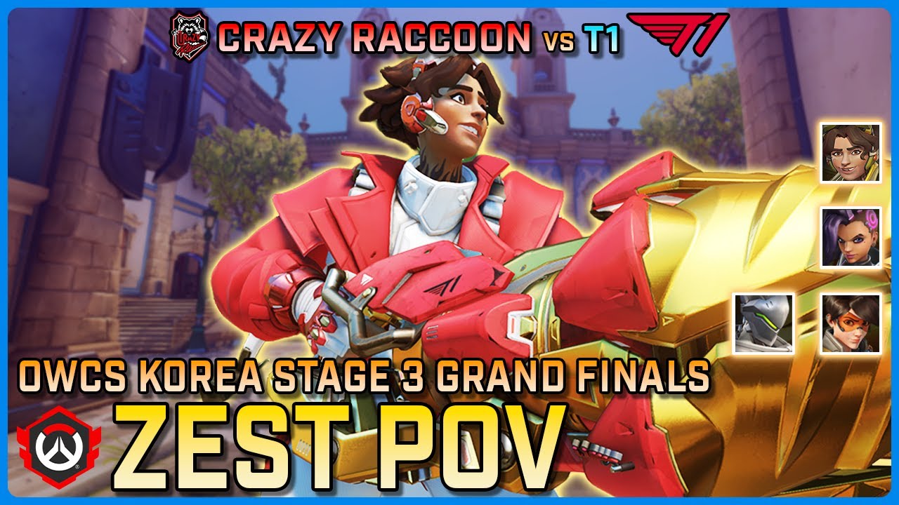 [ Zest ] The Venture & Tracer GOAT | Crazy Raccoon vs T1 | OWCS Korea Stage 3 Grand Finals