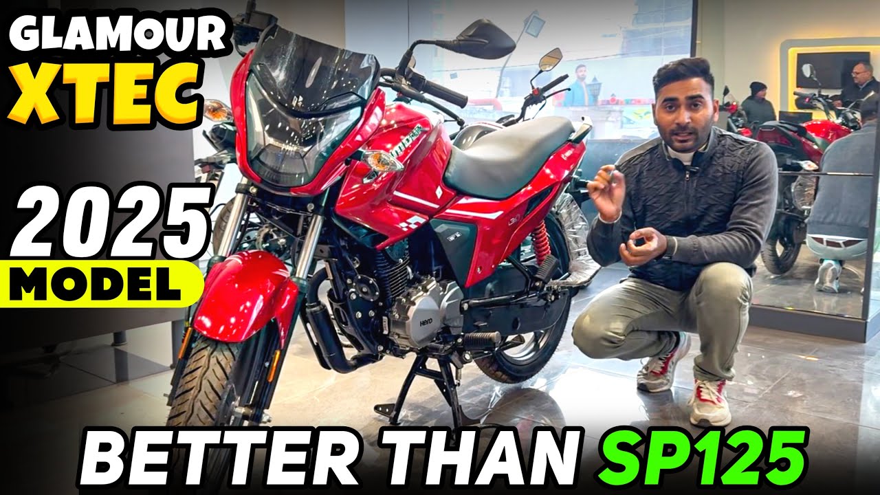 लो भाई आ गए नई Hero Glamour xtec 125cc 2025 Model Review Better than Honda Sp125cc Glamour vs sp125