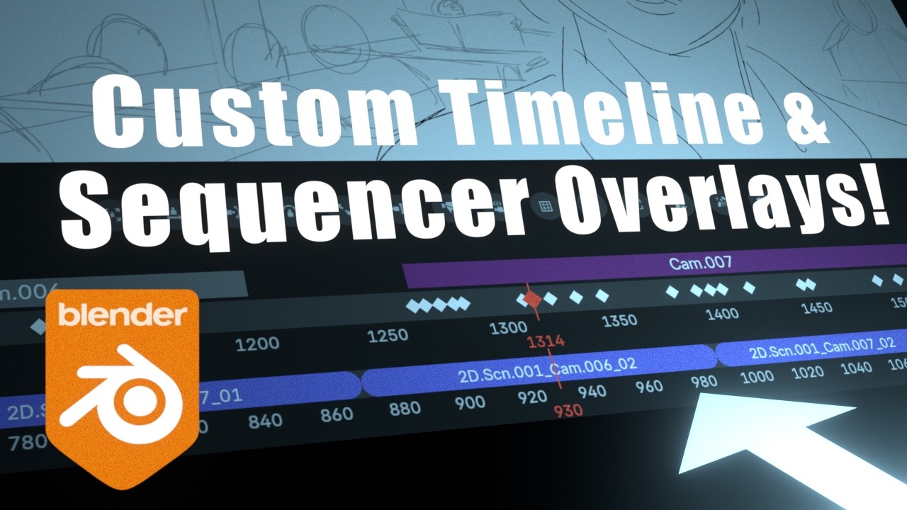 Custom Blender Overlays for Storyboarding