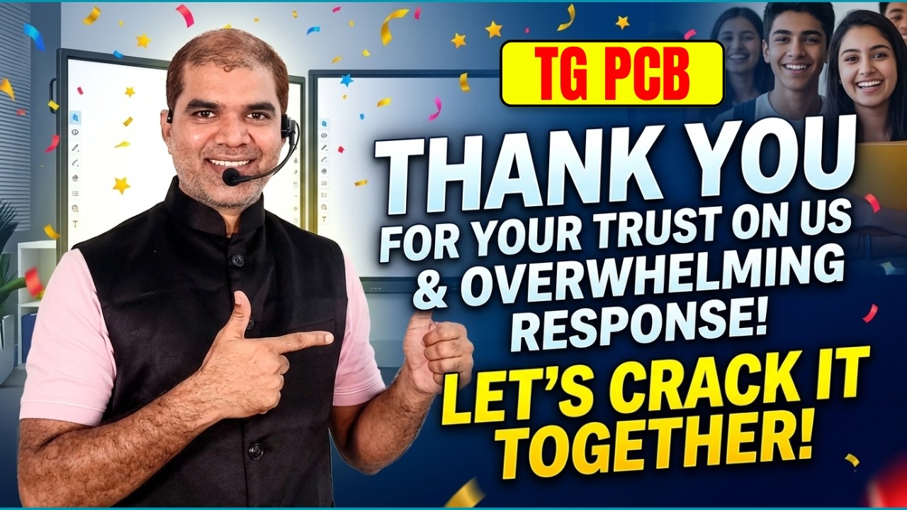 BIG THANK YOU FOR YOUR TRUST ON US & OVERWHELMING RESPONSE | TG PCB | TGPSC ASSISTANT SCIENTIST