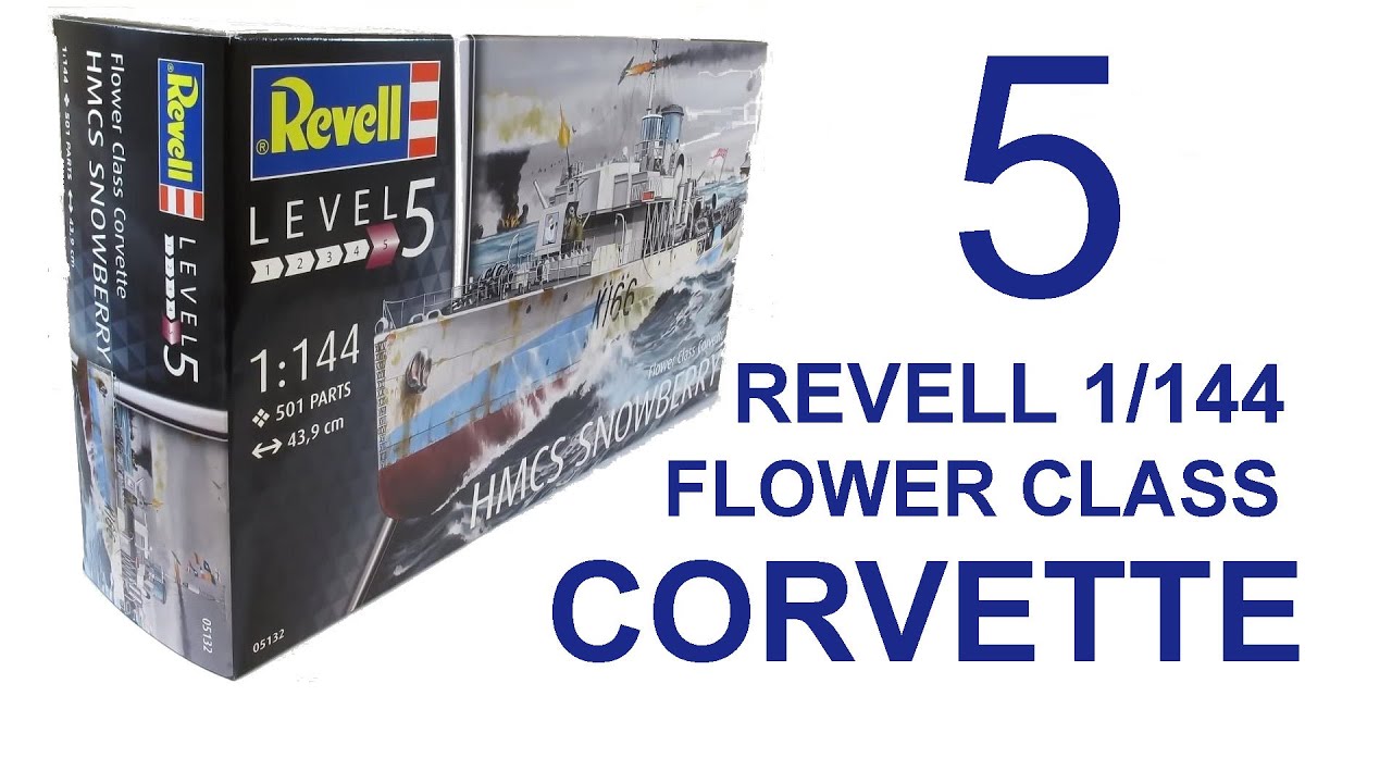 Revell 1/144 Flower Class Corvette full build with Pontos detail set Part 5
