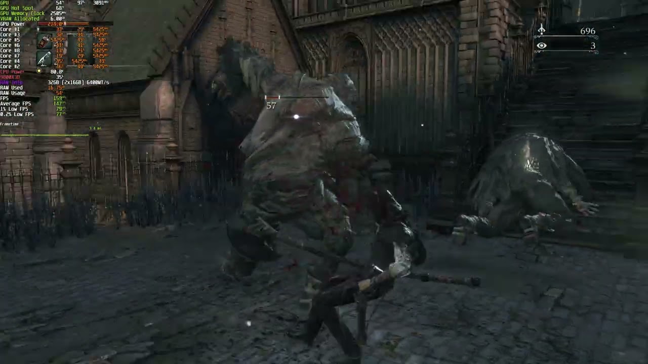 [9070 XT + 9800x3d] Bloodborne Performance on PC ShadPS4 v0.13.1 (diegolix29/BBFork)