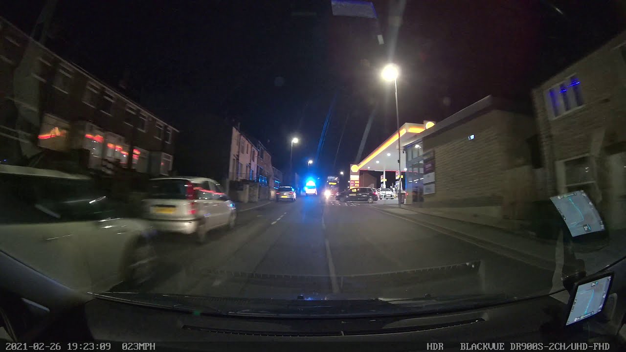 Dashcam Huddersfield  Woodhead Road Taxi Pulls out and does less then 30MPH
