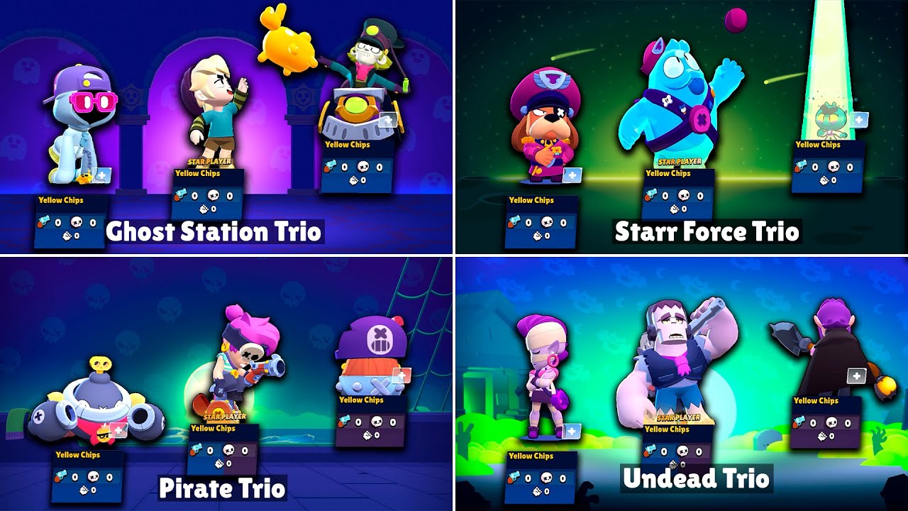 ALL 34 TRIOS IN BRAWL STARS | Winning & Losing Animations | #AngelsVSDemons