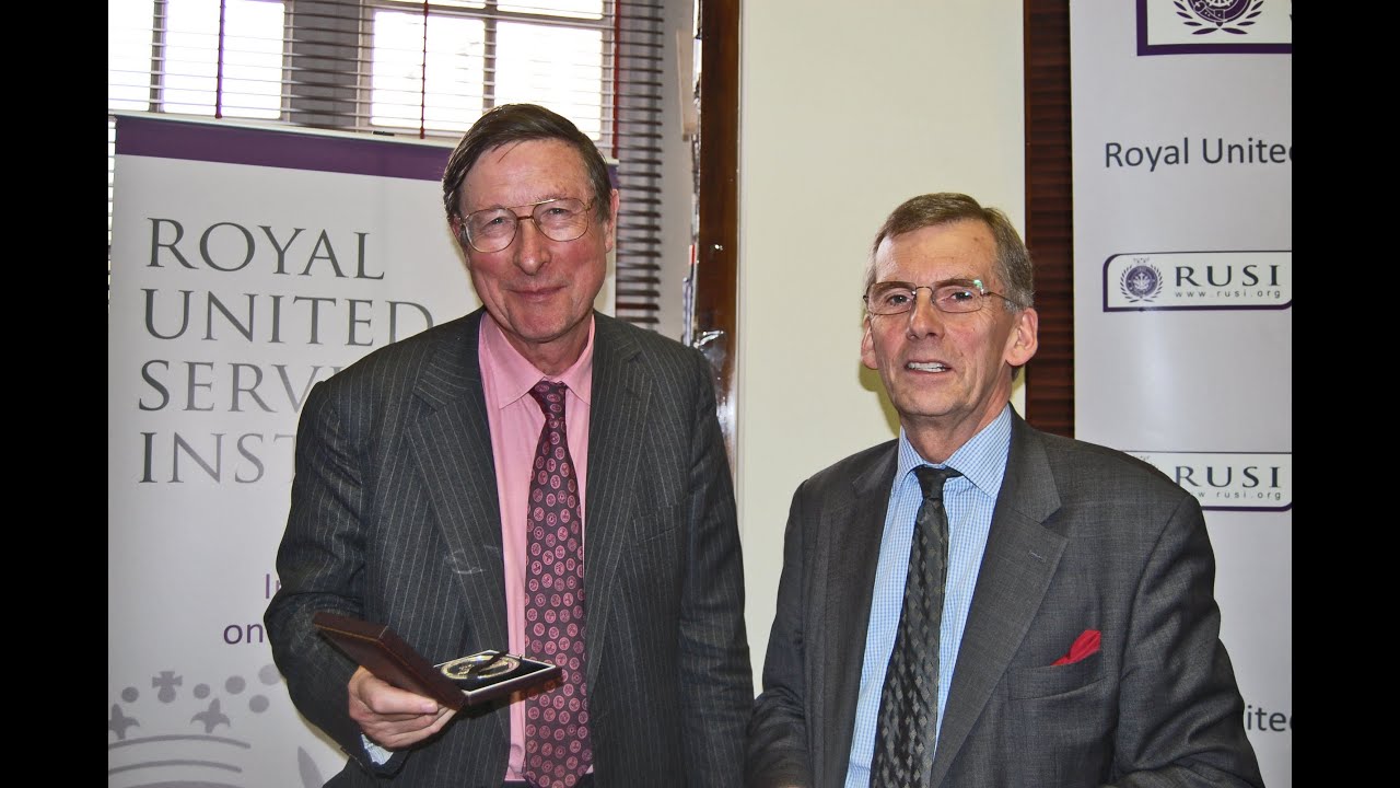 Sir Max Hastings accepts Duke of Westminster's Medal for Military Literature
