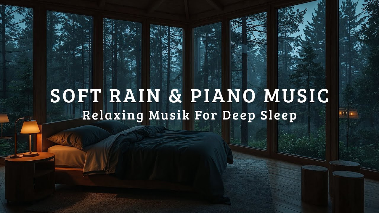 Soft Rain, Warm Lights, and Piano – Peaceful Sleep After a Long Day