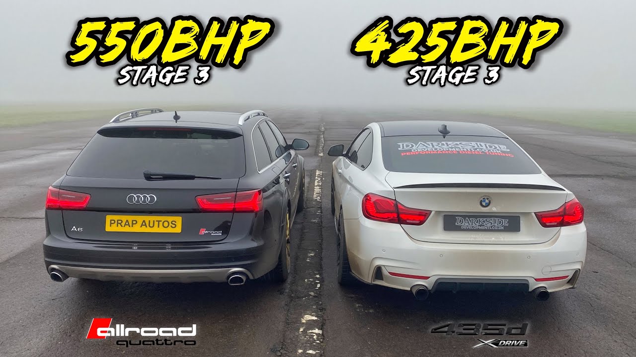 DIESEL JUNKIES.. 550HP A6 BI TDI QUATTRO vs 425HP 435D X DRIVE