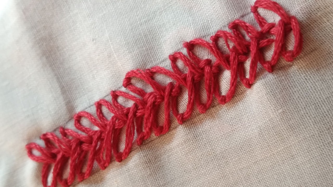 Border Design, Hand Embroidery Tutorial,