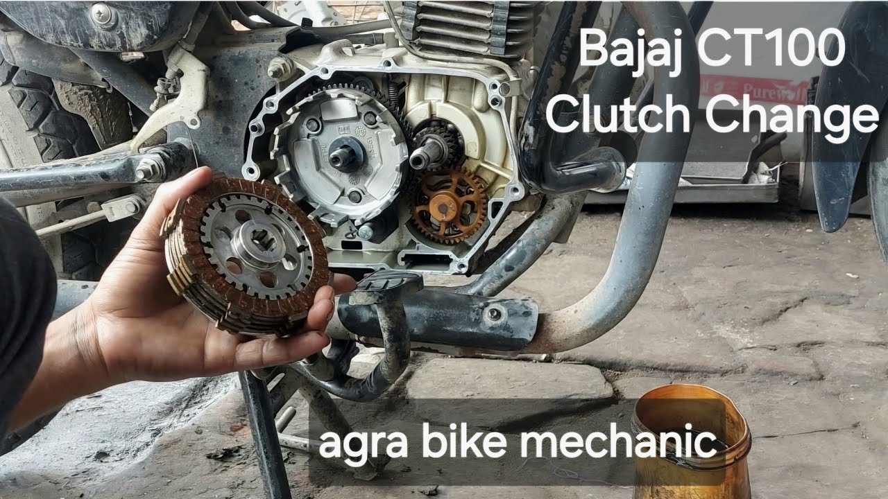 Bajaj New CT100 Clutch Plate Change | CT100 Clutch Plate Change | CT100 B | agra bike mechanic #agra