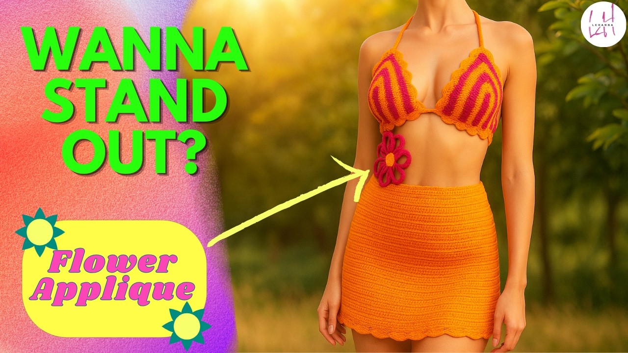 How to Crochet a Dress with a Flower Tutorial