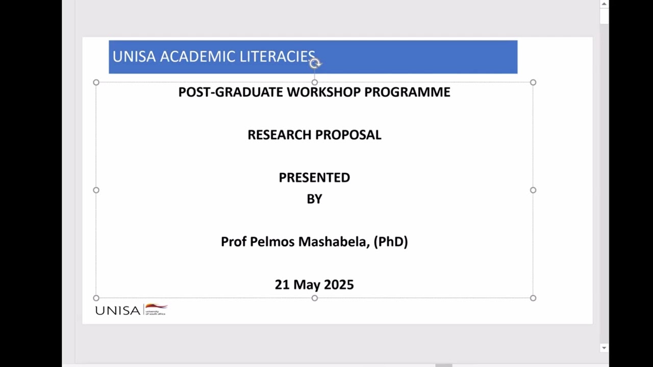 Master and PHD Workshop 3  21052025