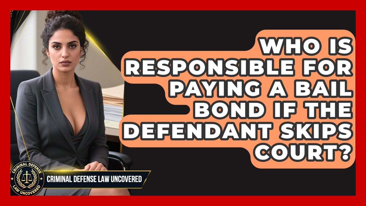 Who Is Responsible for Paying a Bail Bond If the Defendant Skips Court?