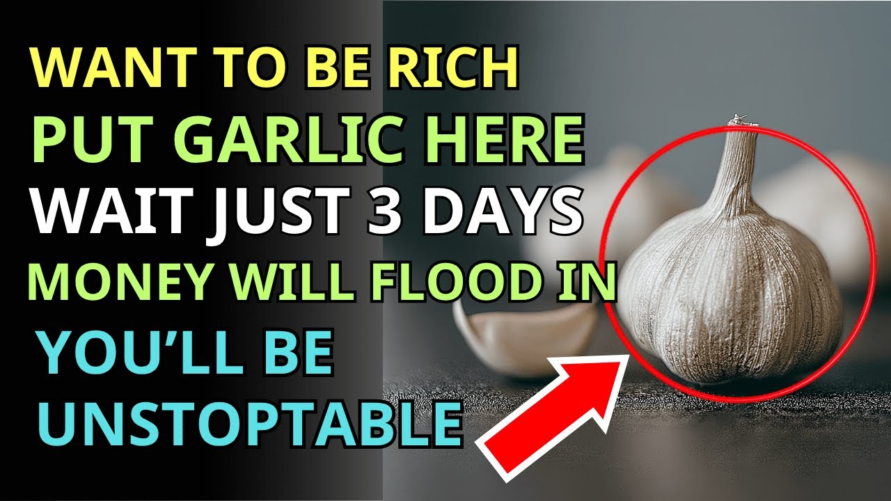 Place Garlic Here for 7 Days – Money Will Pour In, Unstoppable Wealth! Try It Now/Fengshui, Buddhist