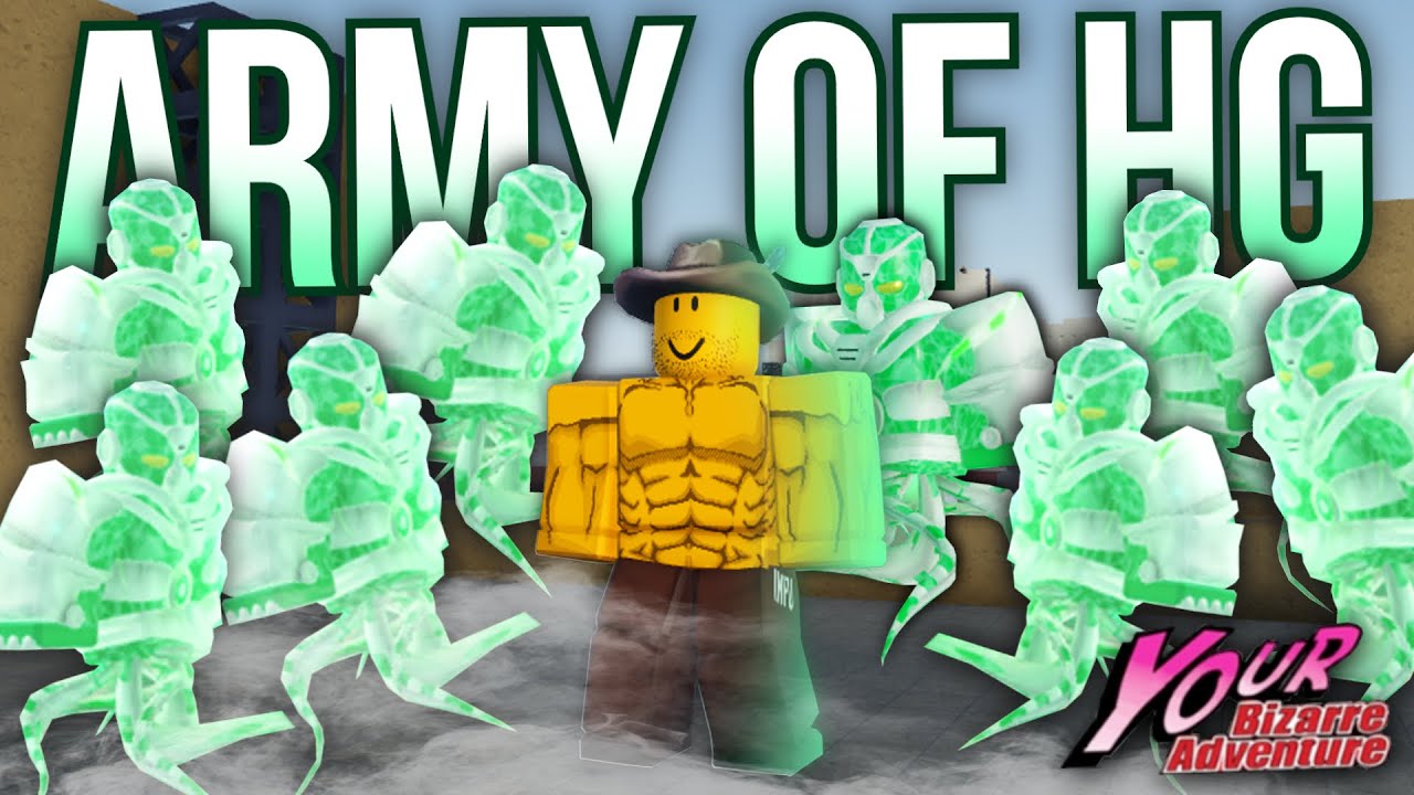 [YBA] An ARMY of Hierophant Greens TERRORIZES Your Bizarre Adventure