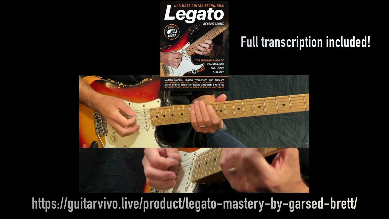 Brett Garsed Legato book for Guitar Vivo - Rock groove solo