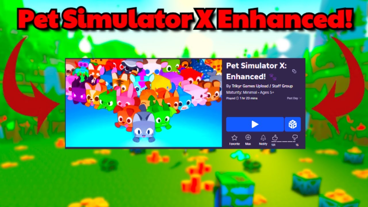 Наконец-то вышла улучшенная версия Pet Simulator X!