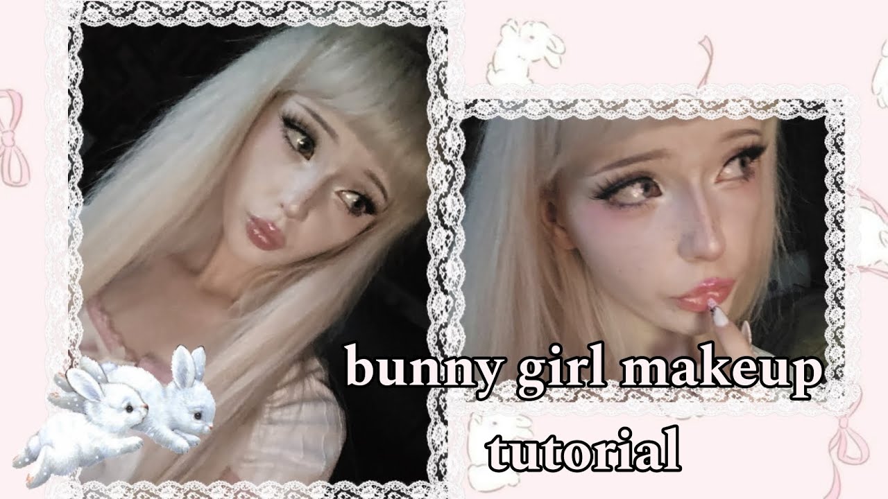 Bunny girl makeup tutorial 🐇