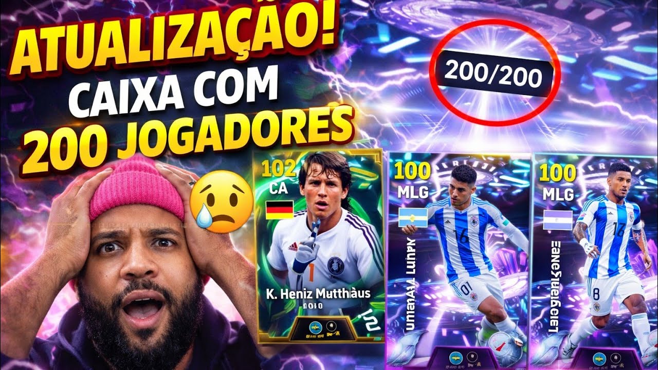 ATUALIZAÇÃO - CAIXA COM 200 JOGADORES - RUMMENIGGE COM BLITZ CULLER 