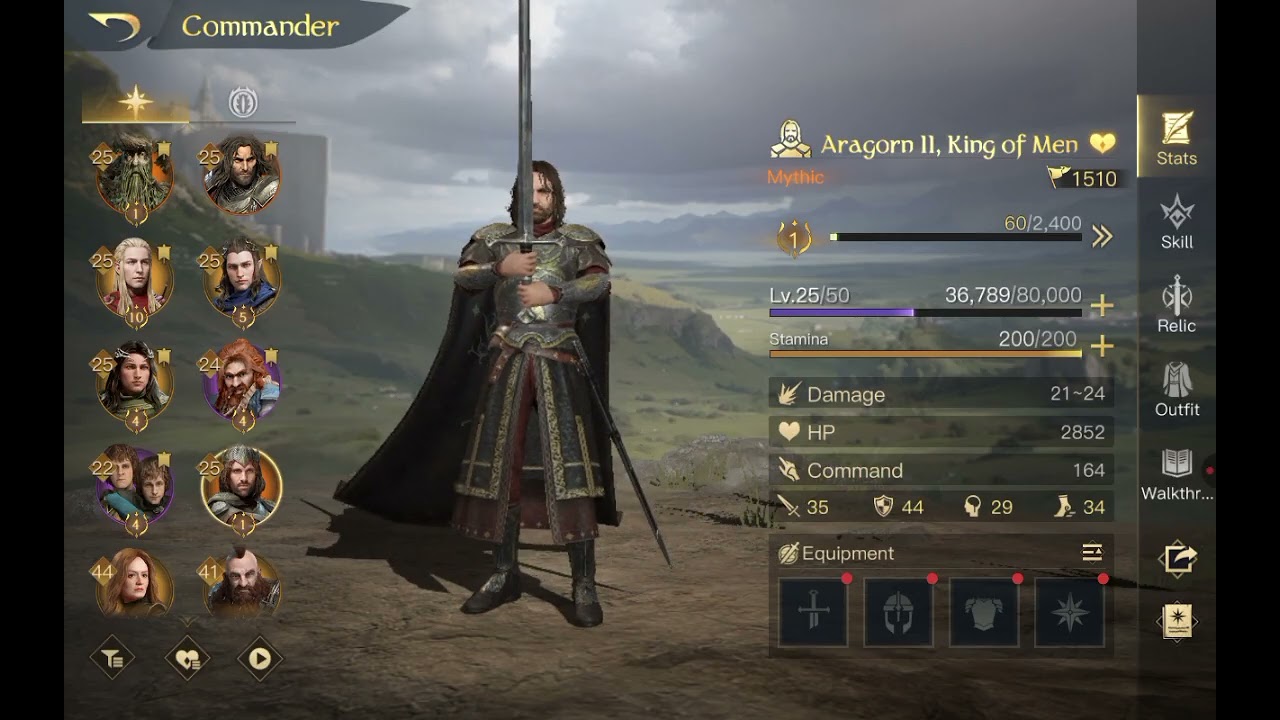 LoTR Rise To War Aragon King of Men suggested build