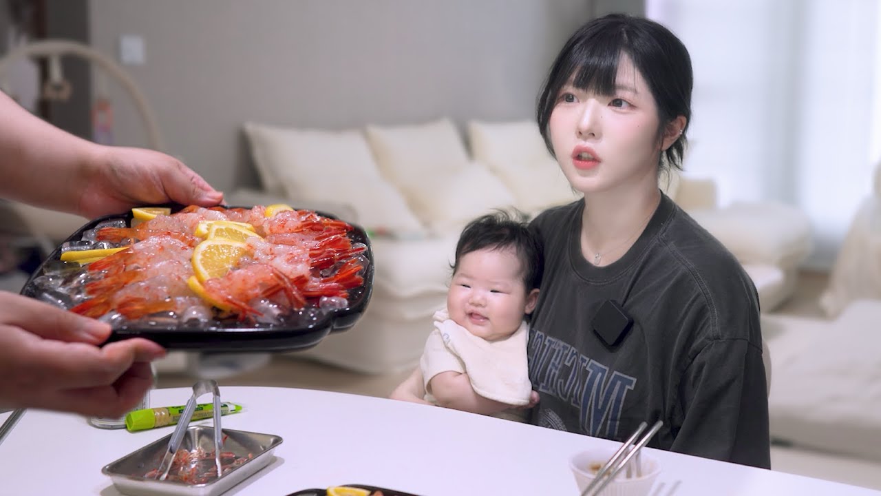 한국에서 제일 비싼 새우 독도새우를 처음 먹은 일본인아내의 반응..