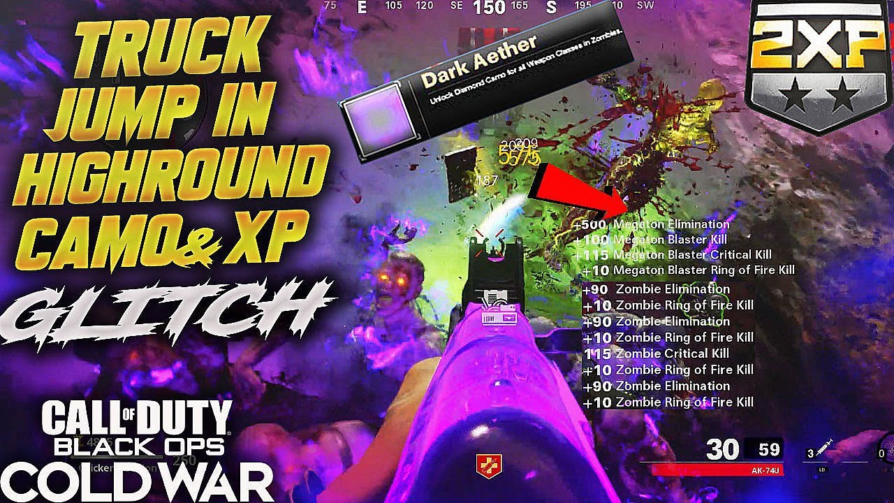 *NEW* COLD WAR ZOMBIES TRUCK GOD MODE JUMP-IN GLITCH!2X DARK AETHER WEAPON CAMO GLITCH!AFTER 1.10!