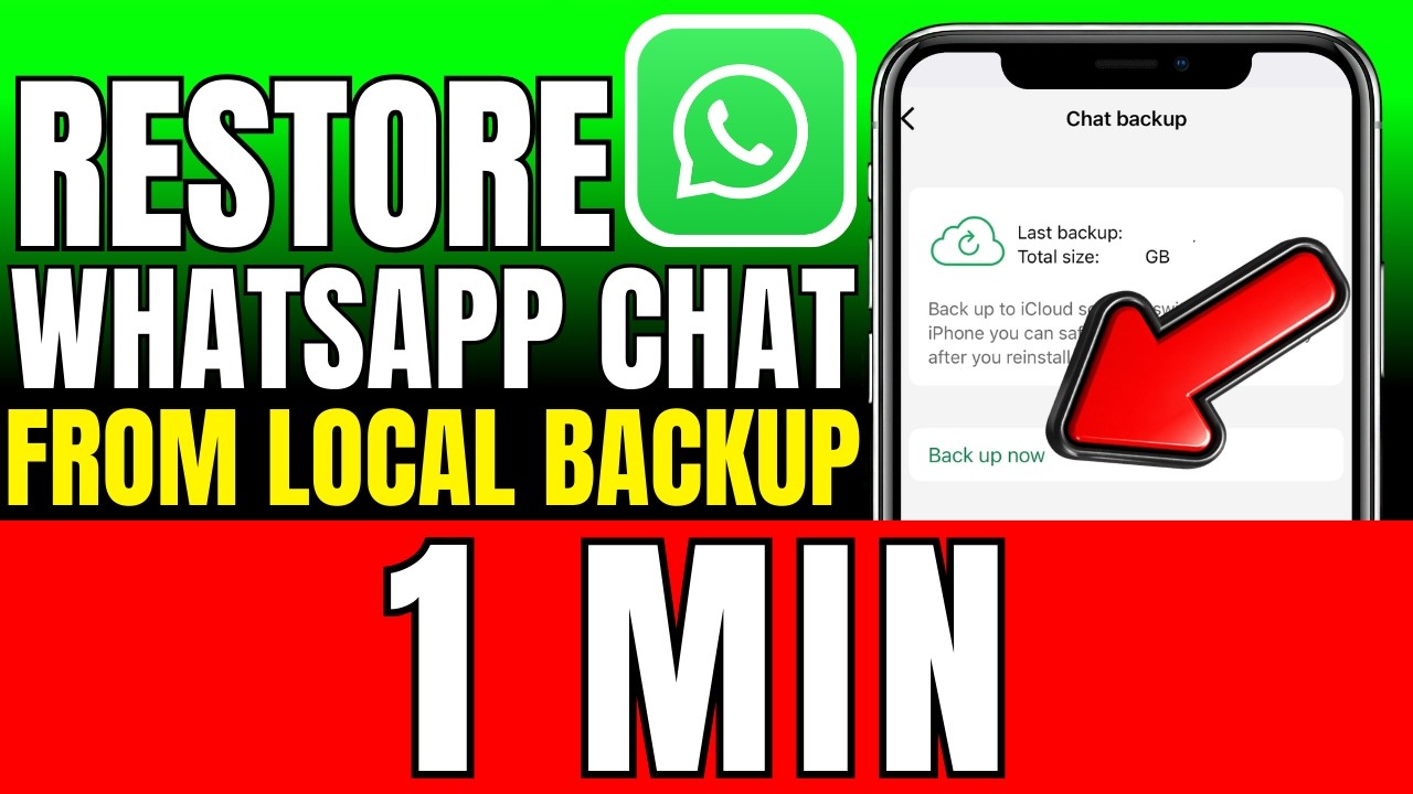 Как восстановить чаты WhatsApp из локальной резервной копии (2026)