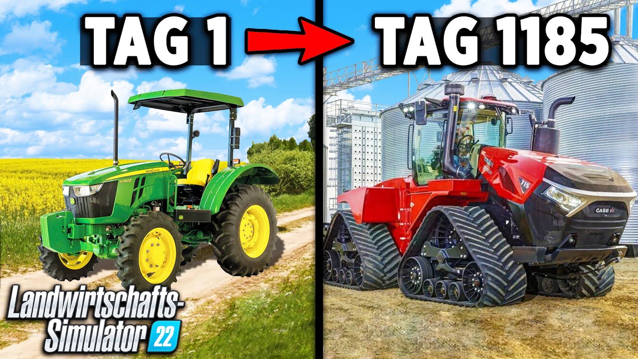 Ich habe 3 JAHRE auf unber&uuml;hrtem Land verbracht und bei 0 angefangen! Landwirtschafts Simulator 22