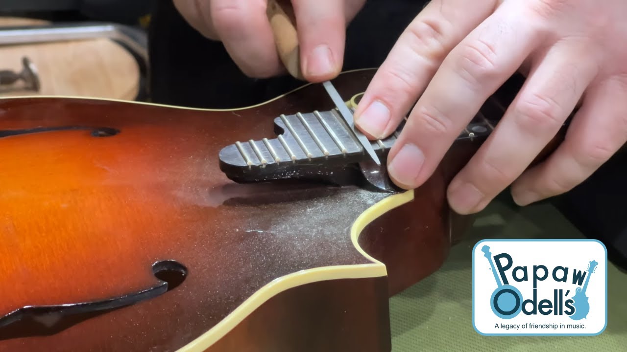 Flatiron Festival F Mandolin: Fret Leveling & Bridge Fitting | What a Difference! (Demo at the End)