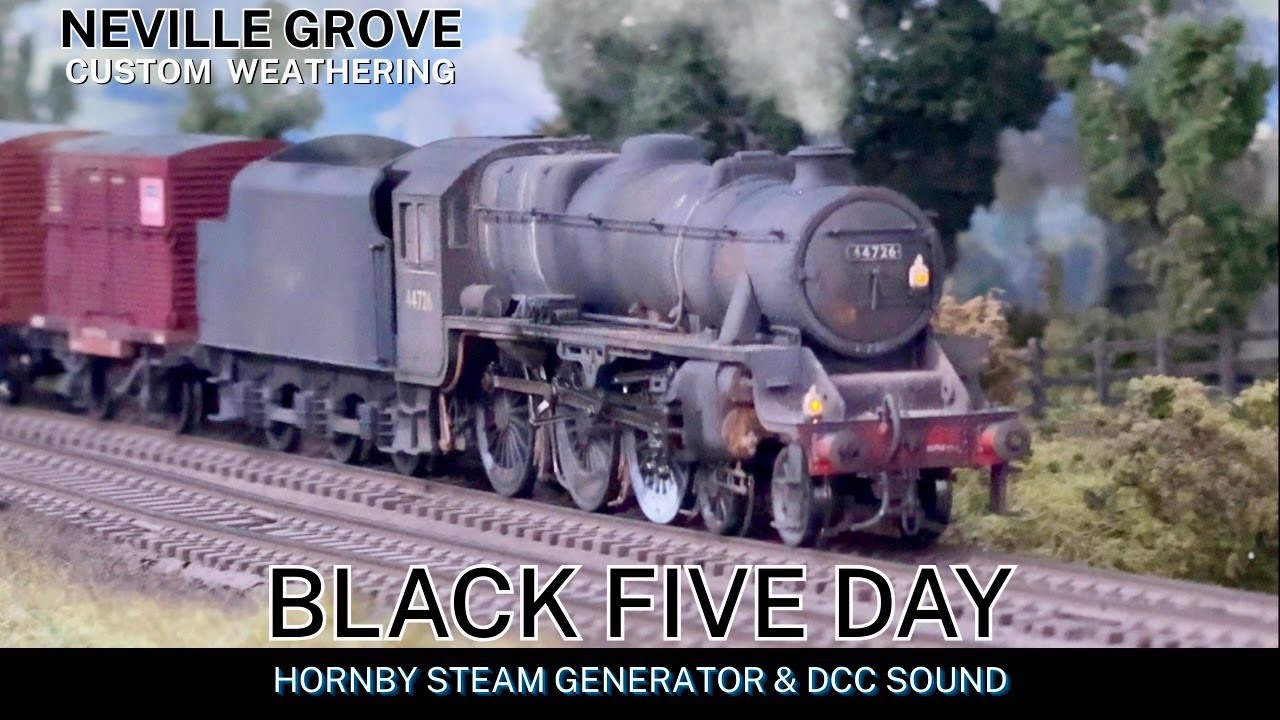 HORNBY BLACK FIVE - With Steam Generator & DCC Sound