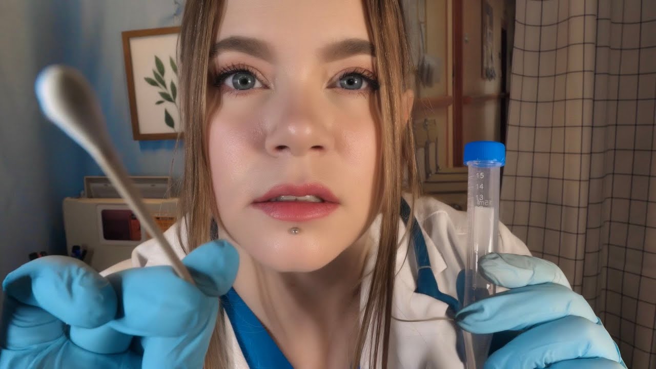 ASMR Hospital THOROUGH Full Body Exam for Infectious Disease Consult | Lots of Culture Swabs