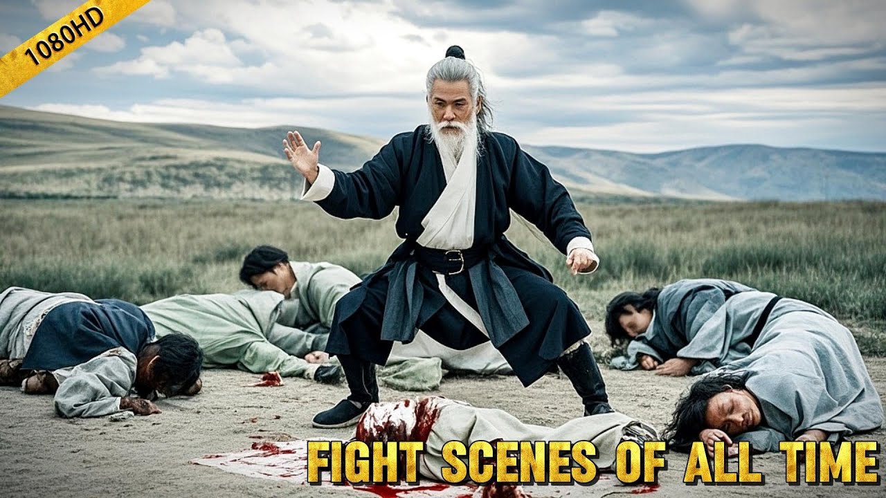 Martial Arts Scene: Ouyang Feng, No.1 martial artist, defeats many masters with a single palm strike