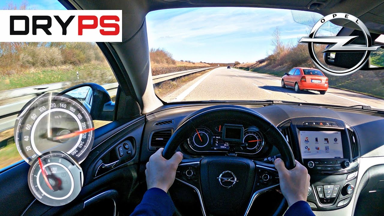 Opel Insignia 1.6 CDTI - TOP SPEED DRIVE ON GERMAN AUTOBAHN - POV