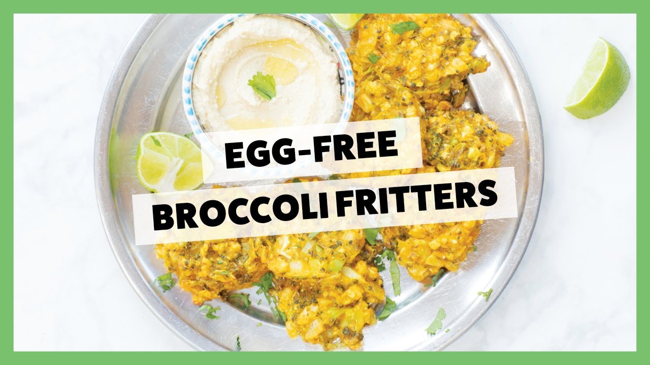 Broccoli and Cauliflower Egg Free Fritters for Baby Led weaning