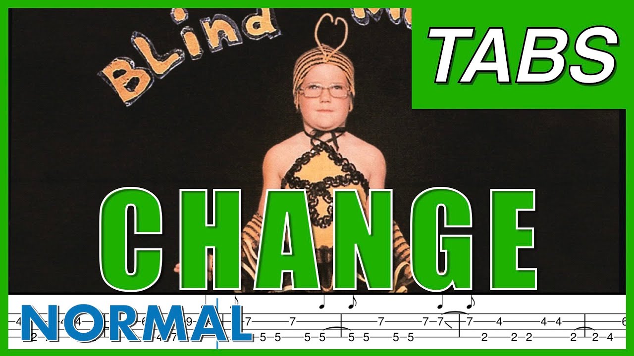 Blind Melon &ndash; Change | Bass Cover + Tabs On Screen