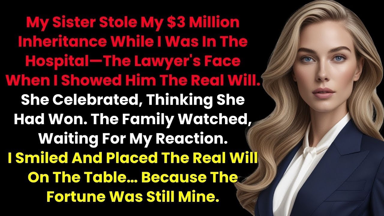 My Sister Stole My $3 Million Inheritance While I Was In Hospital—The Lawyer's Face When I