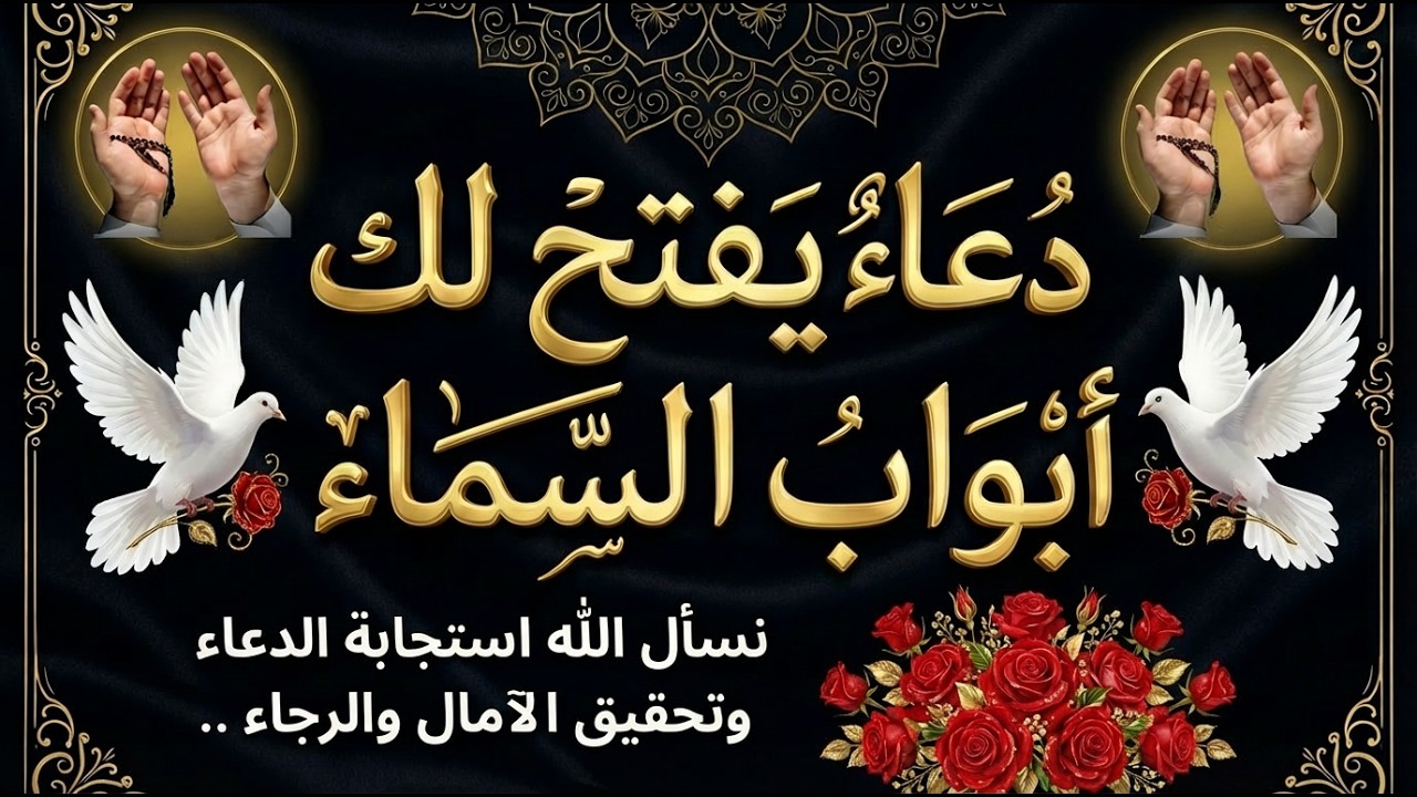 🤲💙دعاء جميل يفتح لك أبواب الخير من حيث لا تحتسب 🌿