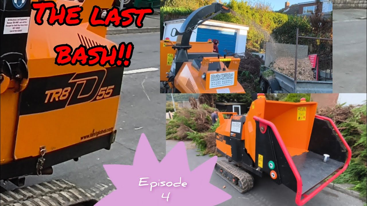 FORST TRACKED CHIPPER AT WORK 