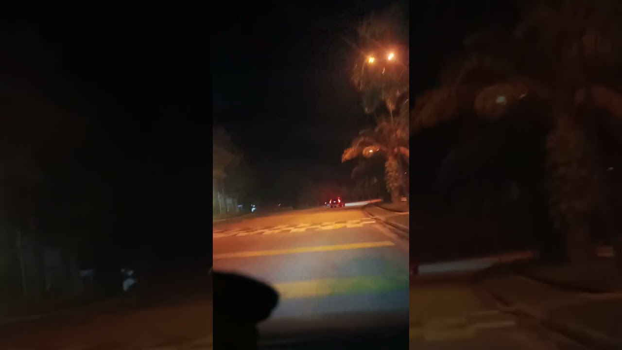 Back from my friend's home, chilling night driving