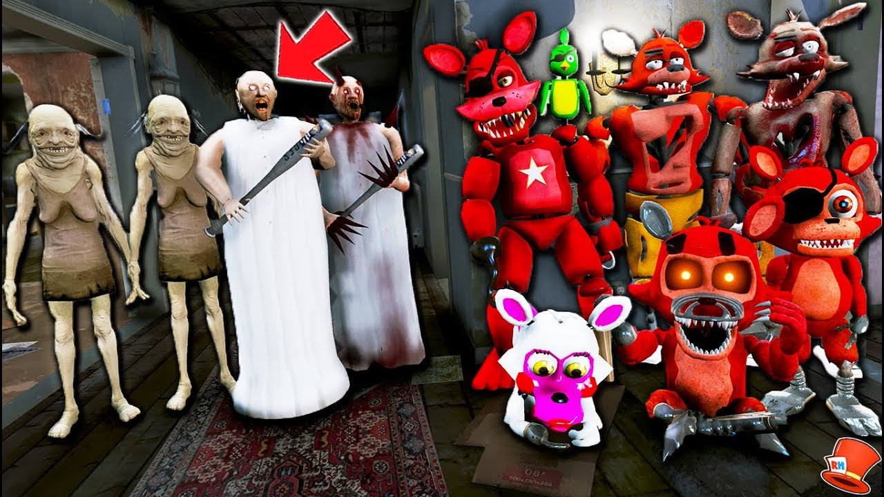 Can Foxy Animatronics Defeat the New Evil Granny Army? (GTA 5 Mods FNAF RedHatter)