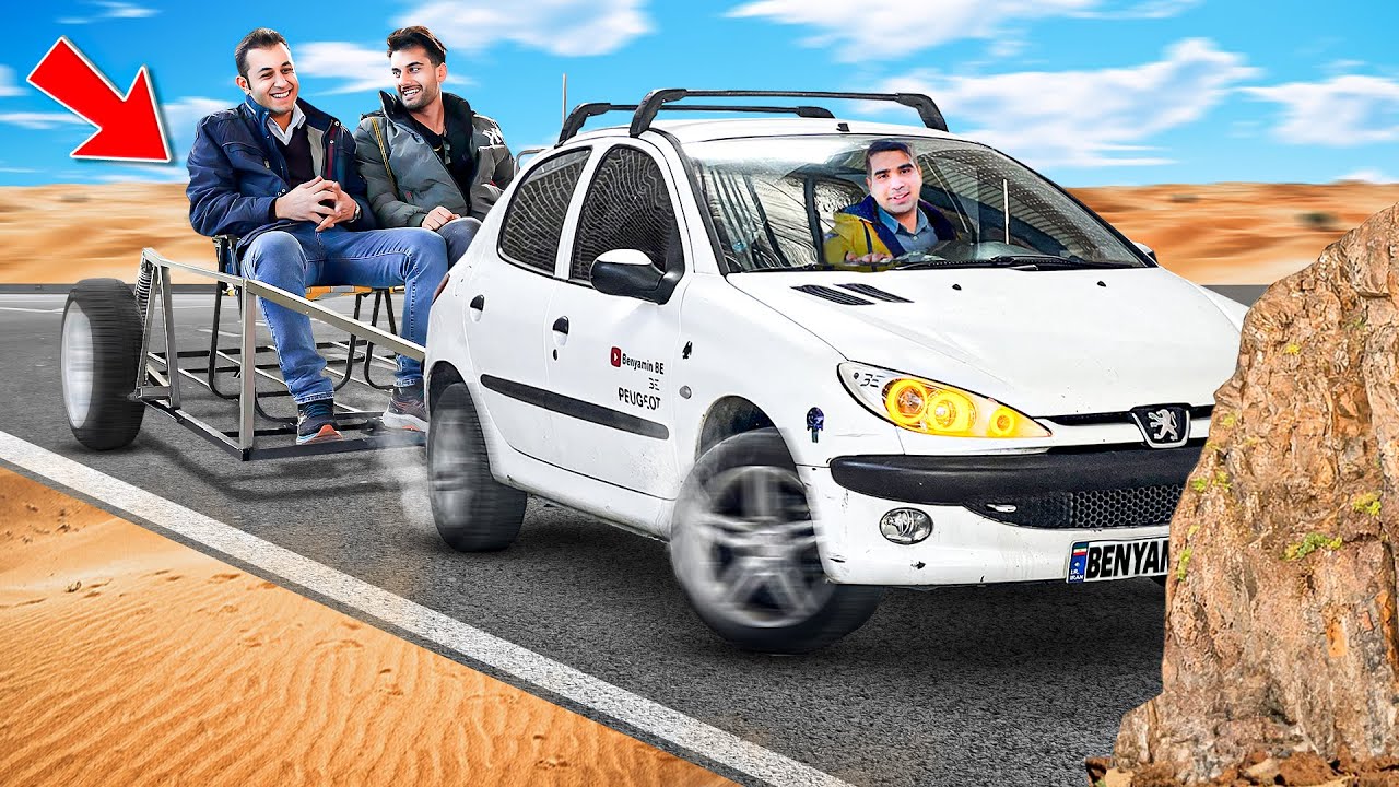 تریلی ۲۰۶ ام کامل شد| موتور چهارچرخم رو باهاش اوردم| Car towing