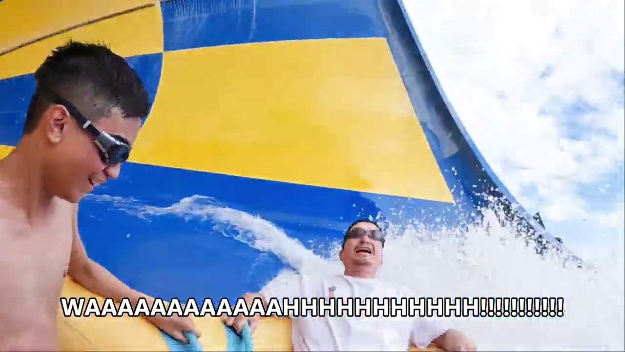 Aqua planet tornado slide, almost heart attack