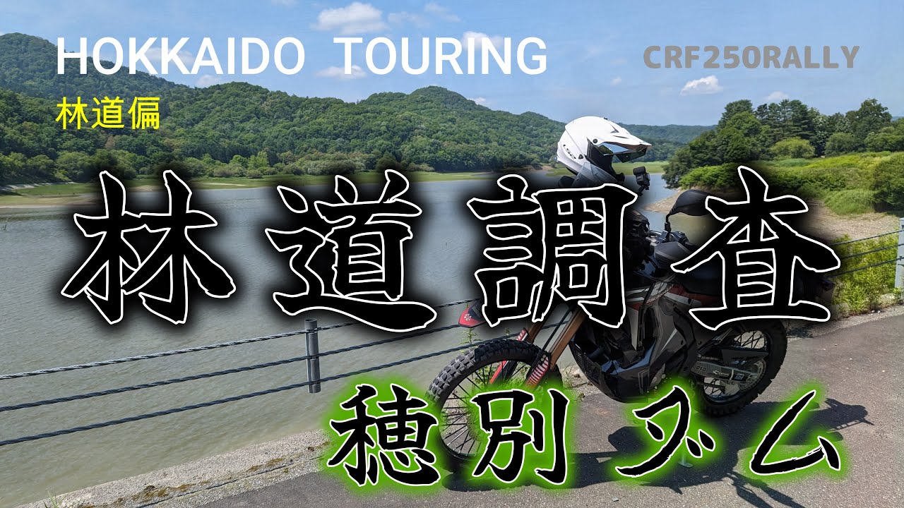 【穂別】穂別ダムの絶景林道を探索【CRF250RALLY】