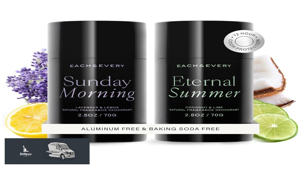 Each & Every Aluminum Free Deodorant for Women & Men Lavender