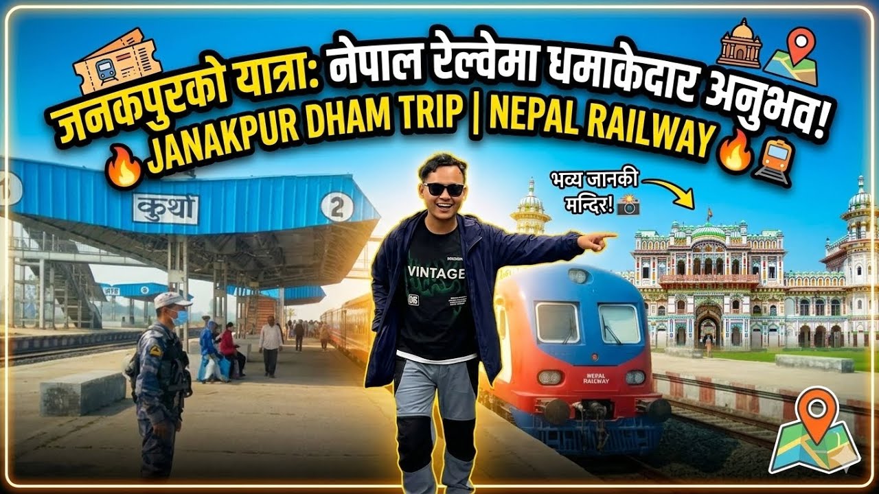 😱 कस्तो छ त नेपालको रेल? जनकपुरको जानकी मन्दिर र रेल यात्रा ! 😱🥶🤔