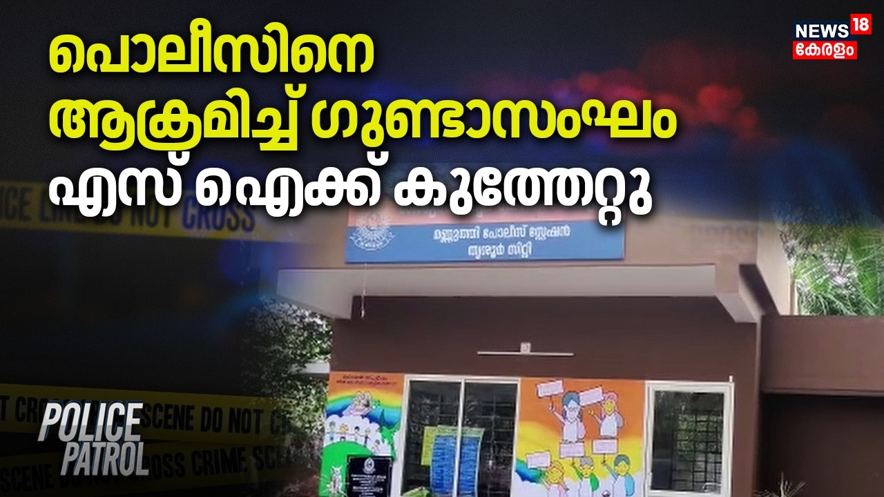 പൊലീസിനെ ആക്രമിച്ച് ഗുണ്ടാസംഘം; എസ് ഐക്ക് കുത്തേറ്റു | Mannuthy Police Attack | Thrissur Police