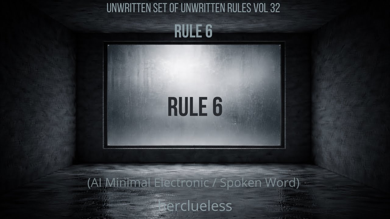 rule 6 | herclueless (AI Minimal Electronic / Spoken Word)