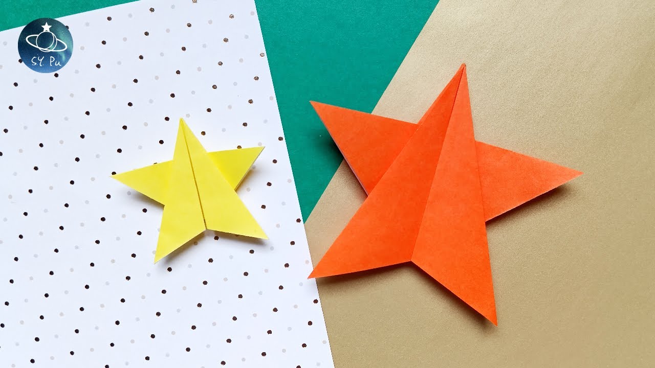 Christmas  Star Easy Origami Tutorial║聖誕星星 簡單摺紙 教學║クリスマススター 簡単 折り紙