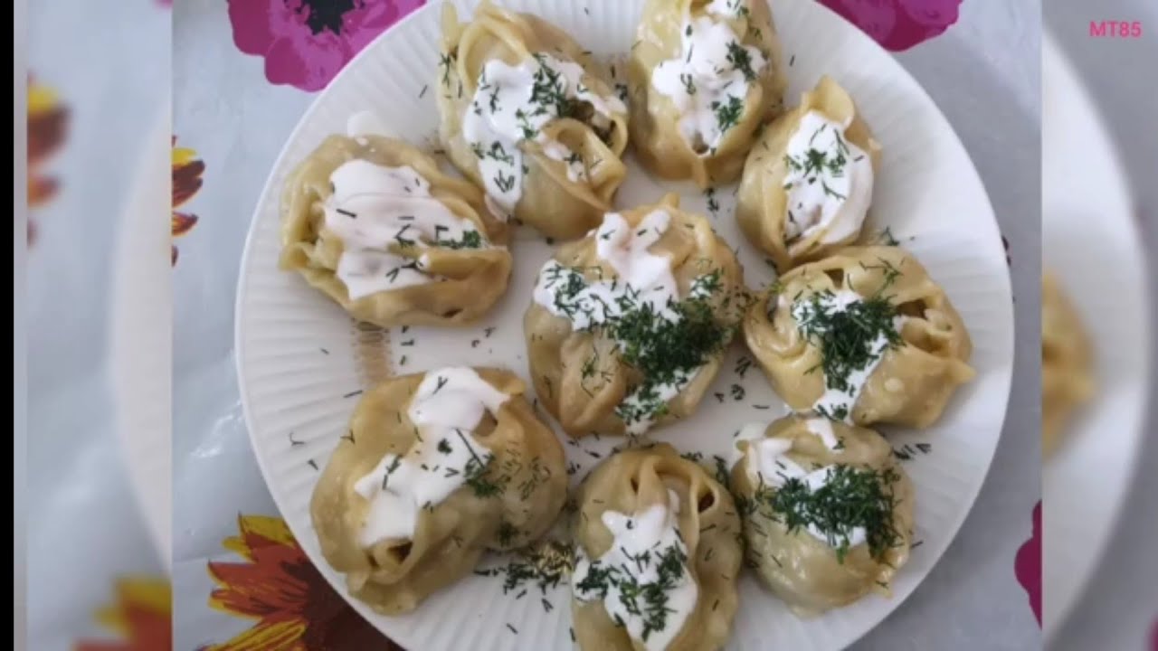 3 form Mantu Manto Tajik food مانتو الذاء الطاجيكية  манти  Манту MT85