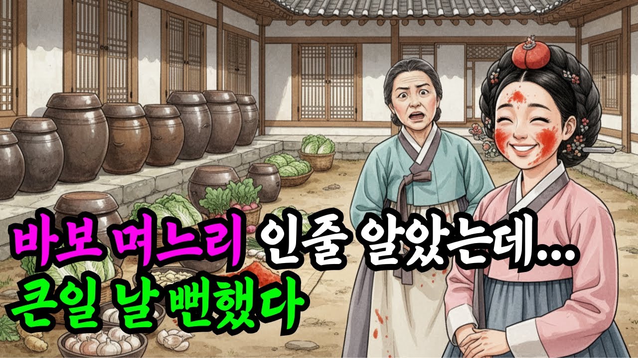 바보 며느리 인줄 알았는데... 큰일 날 뻔했다. | 야담·민담·전설·설화·옛날이야기·오디오북