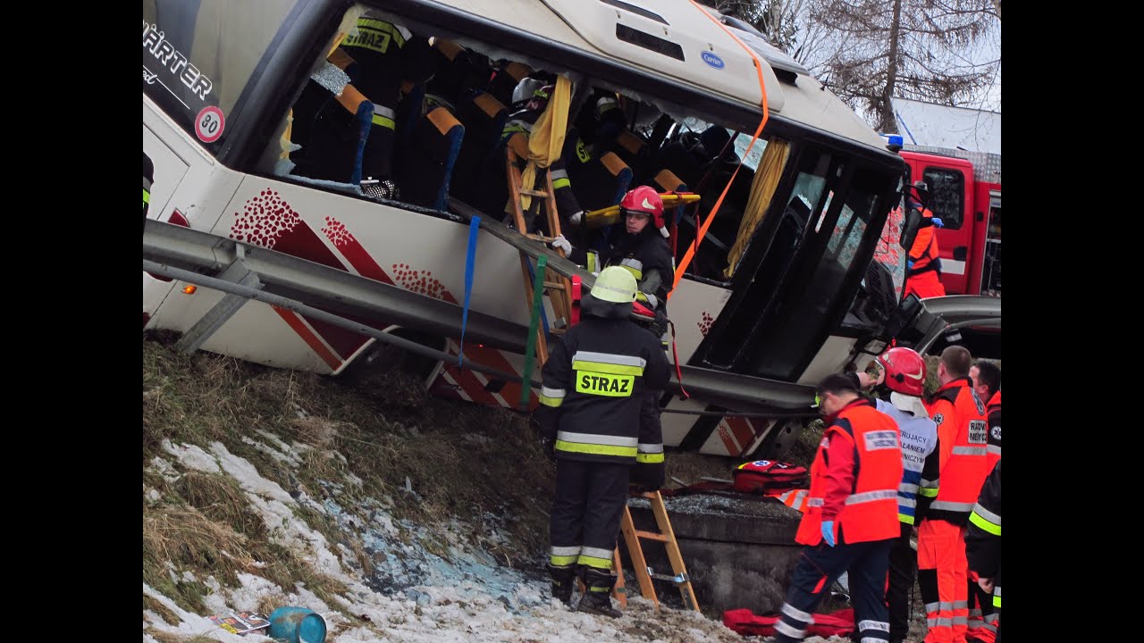 Wypadek komunikacyjny w Lubli 12.01.2015 ! - Akcja ratunkowa - dojazd służb ratunkowych